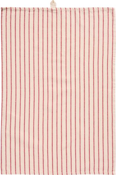 IB Laursen Geschirrtuch Holly weiß rote Streifen